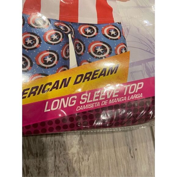 Marvel, captain, America, Halloween costume shirt child size M/L - Picture 7 of 8